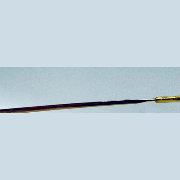 Vintage Logo Paris Gold Pilot Sunglasses Frames Only - Picture 7 of 8